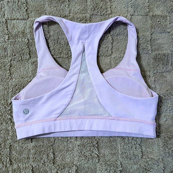EXCELLENT Lululemon Invigorate Sports Bra Faint Coral Athletic Yoga Gym Size 8 - Picture 4 of 9